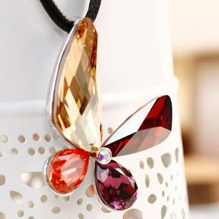 Crystal Butterfly Pendant