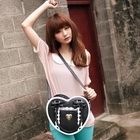 Nillie Shop - Faux-Leather 'Heart' Shoulder Bag