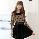 CLICK - Mock Two-Piece Knit Dress