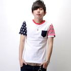 SeventyAge - 'Flag' Print T-Shirt