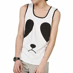 Free Shop - Panda Print Tank Top Free Shop - Panda Print Tank Top