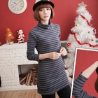 CatWorld - Mock-Neck Striped Top