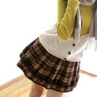 Tokyo Fashion - Pleated Plaid Miniskirt