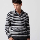 Men SP - V-Neck Striped Sweater