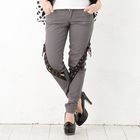 ageha@shibuya - Studded Belted Skinny Pants