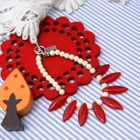 MyLittleThing - Glass Beads Bracelet(red)