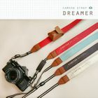 iswas - Faux-Leather Trim Camera Strap