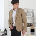 SEOBEAN - Notched Lapel Single-Button Blazer