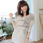 CLICK - Dolman Sleeve Printed Pullover