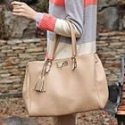 STYLEKELLY - Tassel-Accent Satchel