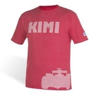 Act Gear - [Men] Ferrari 'KIMI' Print Striped Tee-Shirt