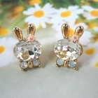 Angelove - Jeweled Rabbit Earrings