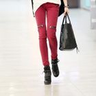 Koo - Zip-Accent Skinny Jeans