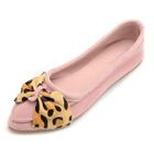 Lane172 - Bow-Accent Genuine Leather Flats