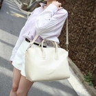 midnightCOCO - Faux-Leather Tote with Cross Strap