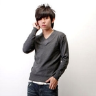 SeventyAge - Long Sleeve V-Neck Knit Top