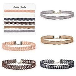 Vonluxe - Lace Choker Set (6 Pieces) Vonluxe - Lace Choker Set (6 Pieces)