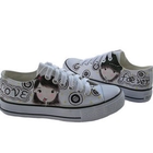 Maner - Girl Print Lace-Up Canvas Sneakers