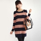 Orange Style - Color-Block Knit Dress