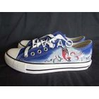 HVBAO - Chinese Opera Mask & Butterfly Sneakers