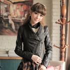 JK2 - Studded Faux-Leather Zip Jacket