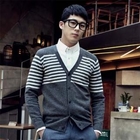MITOSHOP - Stripe Wool Blend Cardigan