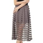 prischu essentials - Inset Skirts Striple Maxi Skirt