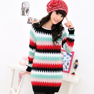 Multi-Color Sweater Dress Multi-Color Sweater Dress