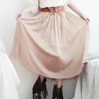 BAIMM - Belted Pleated Maxi Skirt