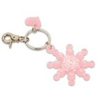 Sweet & Co. - Sweet&Co. Pink Snow Flurry Swarovski Crystal Key Chain
