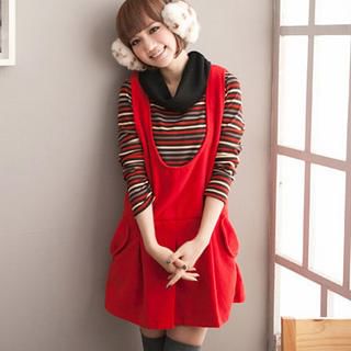 Flap-Pocket Jumper Dress Flap-Pocket Jumper Dress