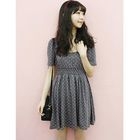 Dodostyle - Short-Sleeve Smocked Waist Dress