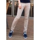 VINTAGE BROTHERS - Flat-Front Slim-Fit Pants