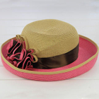 Momiton - Flower-Accent Woven Hat
