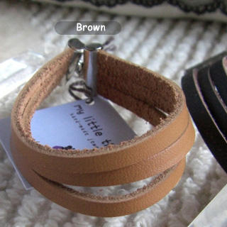 Modern Brown Leather Bracelet