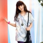 59 Seconds - Lace-Panel Oversized Top