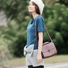 YUMI - Bow-Front Short-Sleeve Dress