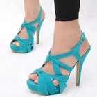 Mancienne - Knot-Accent Cross Strap Sandals