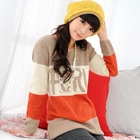 59 Seconds - 'FORU' Print Color-Block Sweater