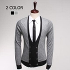 Style YOURS - Contrast-Trim Double-Breasted Cardigan