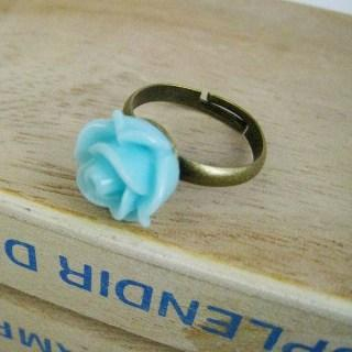 Blue Rose Copper Ring Blue Rose Copper Ring
