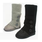 Miss Hong - Knit Trim Boots