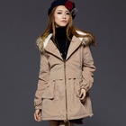 JK2 - Faux-Fur Fleece-Trim Hooded Parka
