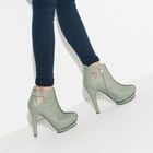 HARU - Faux-Leather Platform Pumps
