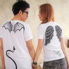Sha 2 Shop - Devil & Angel Print Tee