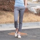 VINTAGE BROTHERS - Flat-Front Cropped Pants