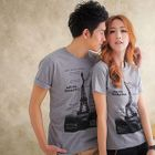 Sha 2 Shop - Scoop Neck Short-Sleeve Print Tee