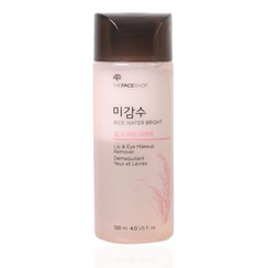 The Face Shop - Rice Water Bright Lip & Eye Makeup Remover 120ml The Face Shop - Rice Water Bright Lip & Eye Makeup Remover 120ml