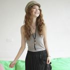 Kiwi Shop - Lace-Back Racerback Tank Top