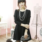 Dodostyle - A-Line Cable-Knit Dress